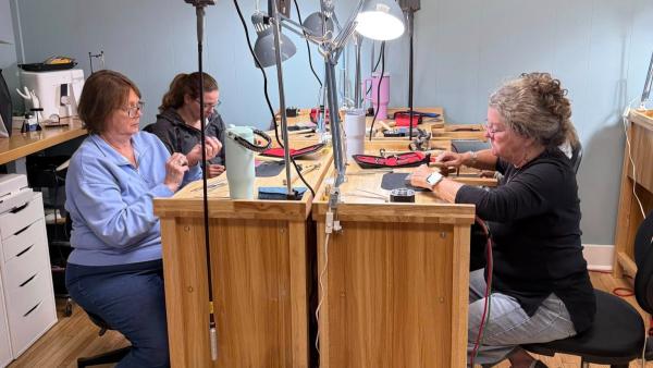 The Studio PhD Classroom, located upstairs at The Sterling Butterfly, offers a variety of classes each month from jewelry maker Pam Hurst.
