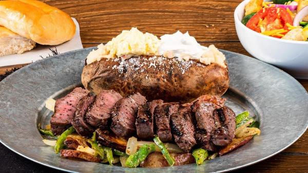 Dodge City Steakhouse steak & potato