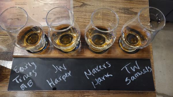 Forgotten Spirits Bourbon Flight