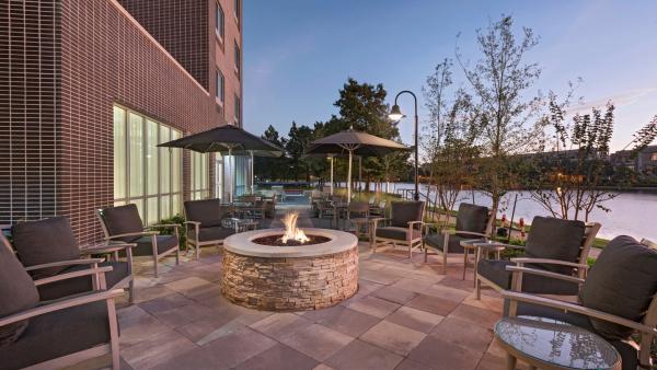 Exterior of hotel.