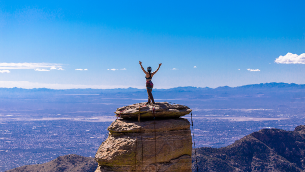 Climbing at Mount Lemmon.