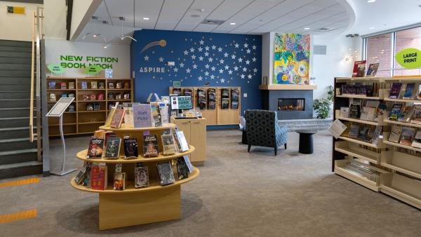 The Living Room at the South Burlington Library