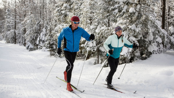 Cross Country Skiers at Nine Mile