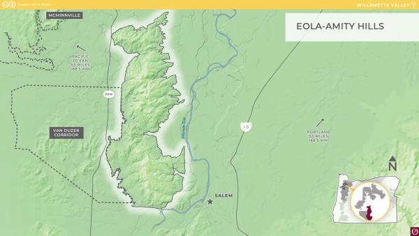 Eola-Amity Hills AVA Map
