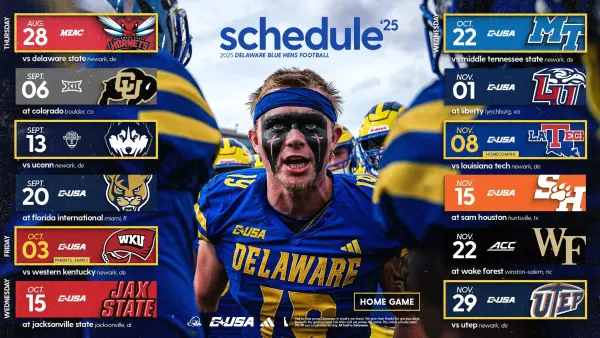 UD 2025 Football Schedule