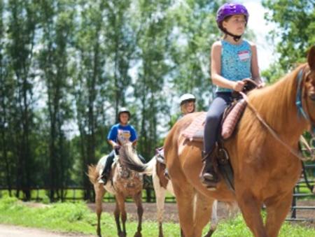 Natural Valley Ranch child horseback ride