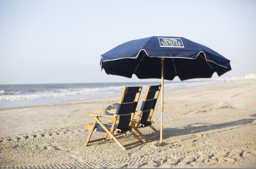 Beach Umbrella & Chairs