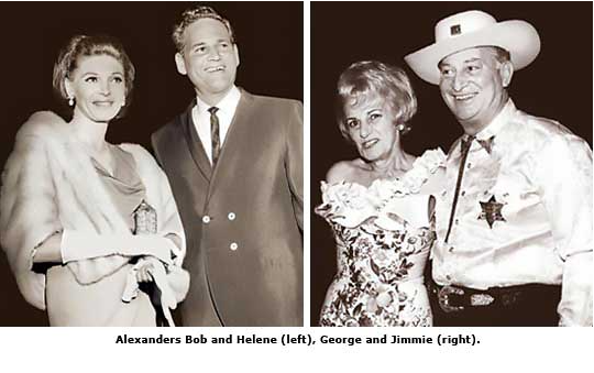 Alexanders Bob and his wife Helene with George and Jimmie, Bob's parents.