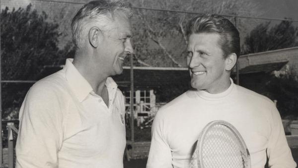 Kirk Douglas at the racquet club