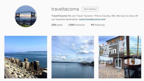 Travel Tacoma Instagram account