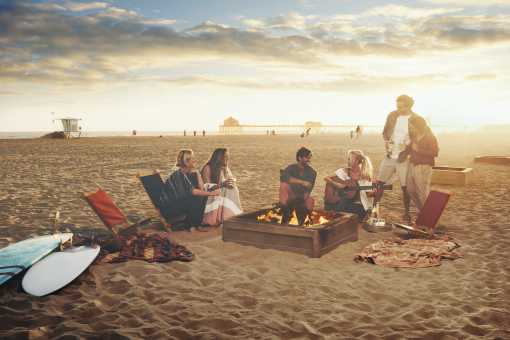 Beach Bonfires In Huntington Beach Ca