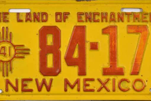 1941 New Mexico Plate