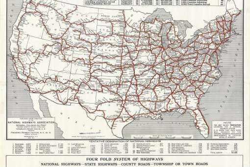 Proposed Highways by National Highways Association (1914)
