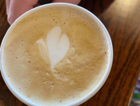 Poindexter Coffee latte