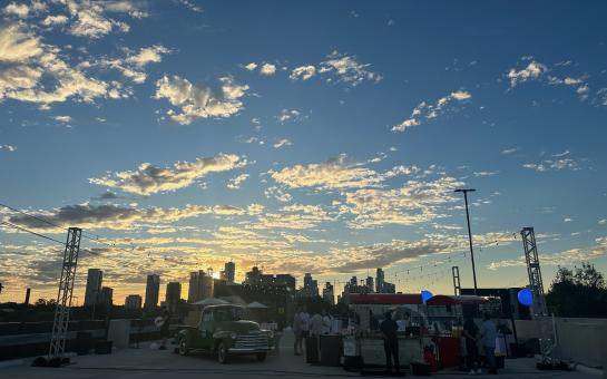 Rooftop Garage Golden Hour
