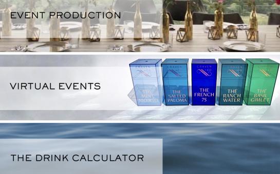 Event Production, Virtual Events, + The Drink Calculator