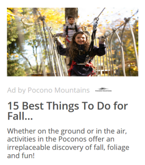 2020 Fall - Co-Op - Native Ad - Pocono Mountains Visitors Bureau