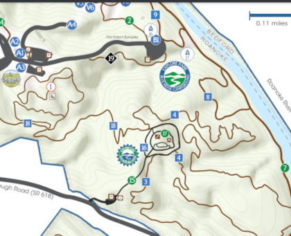 Explore Park Trail Map - Roanoke County