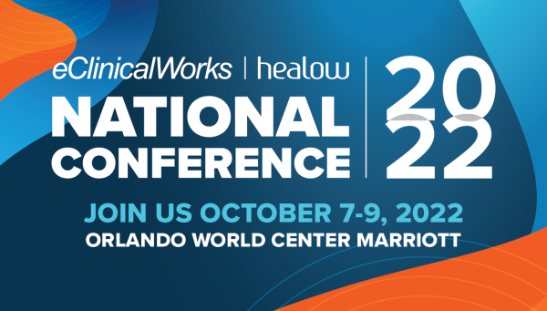 eClinical Works National Conference logo for delegate website