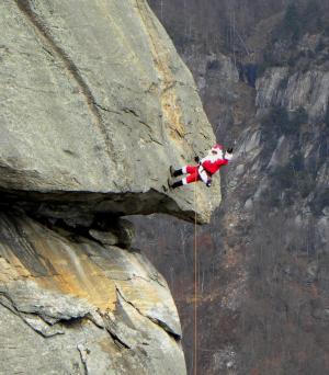 Santa on the Chimney