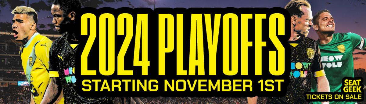 An image advertising the 2024 soccer playoffs starting November 1 for New Mexico United.