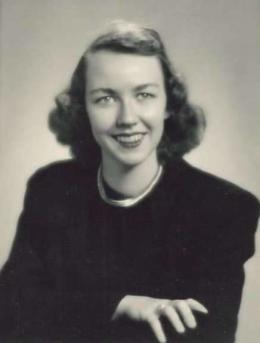 Yearbook photo of Flannery O'Connor