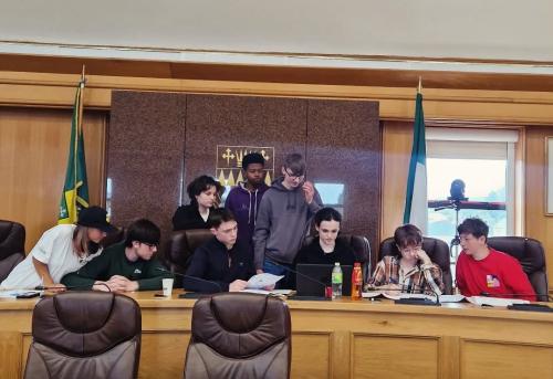 Photo of Kerry Comhairle Members in KCC Chamber