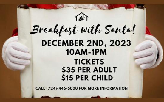 Breakfast with Santa at Greenhouse Winery