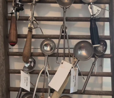 Historic ice cream scoops