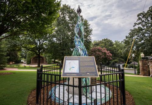 Eastern Continental Divide Mosaic Sculpture Norcross