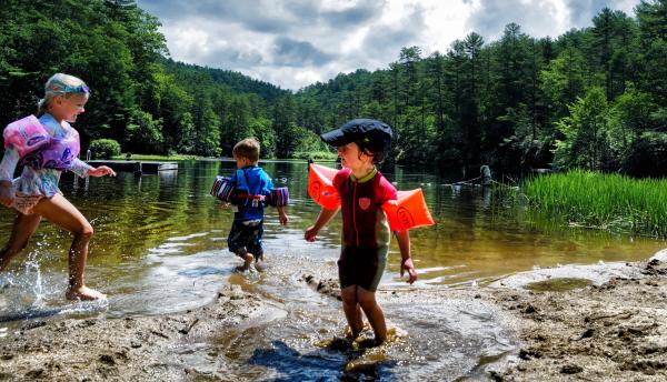 Cliffside Lake Swimming Kids