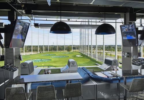 Photo of golfing bay at Topgolf Columbus.