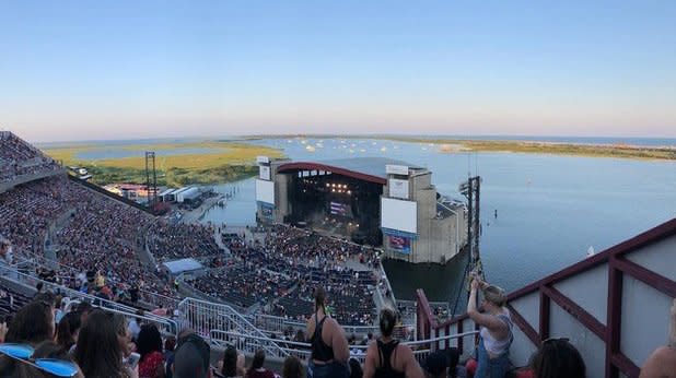 View of Northwell Health at Jones Beach from the stands