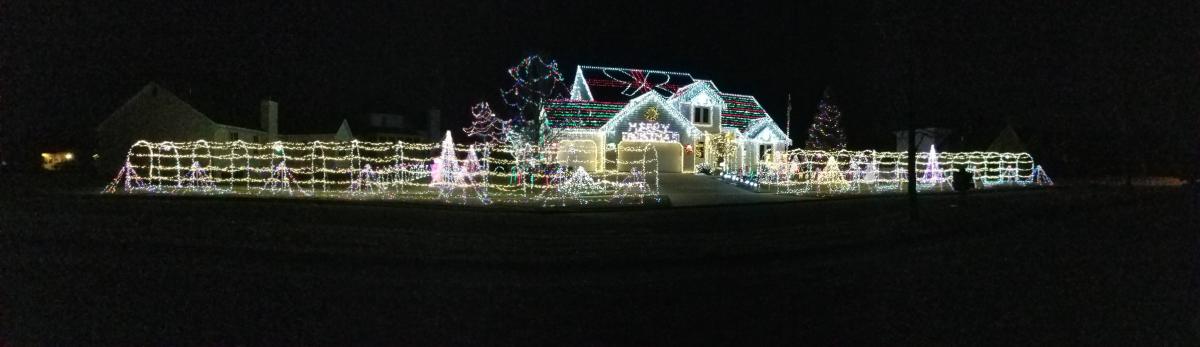 Crooked Creek House Light Display door Jason Grossnickle