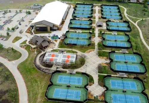 The Courts McKinney Tennis Complex - aerial shot