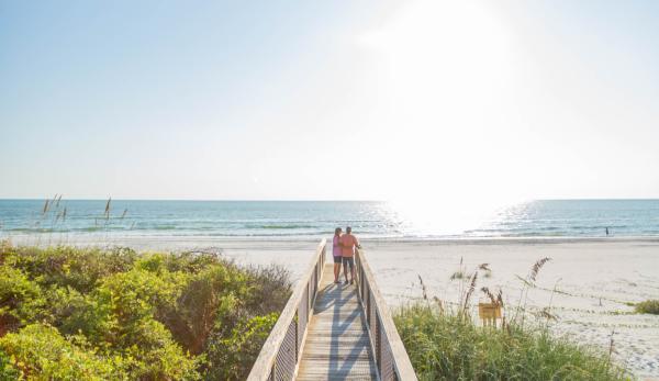 older couple boardwalk