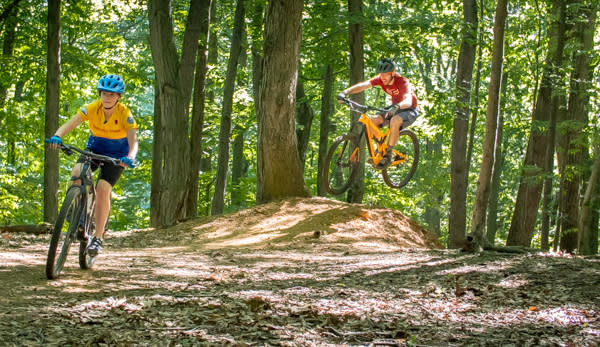 Biking Hershey Med Center Trail