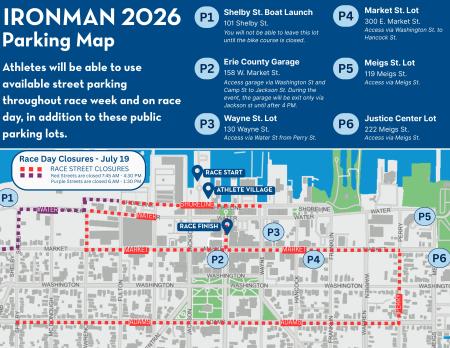 2026 IRONMAN Parking Map