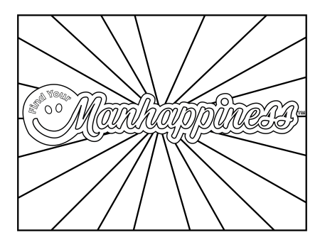 Manhappiness Coloring Page
