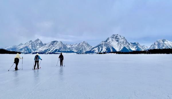 Cross Country over Jackson Lake