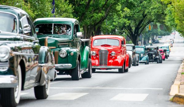 The parade held each year during National Street Rods Association's Annual Nationals East event held in York County, PA