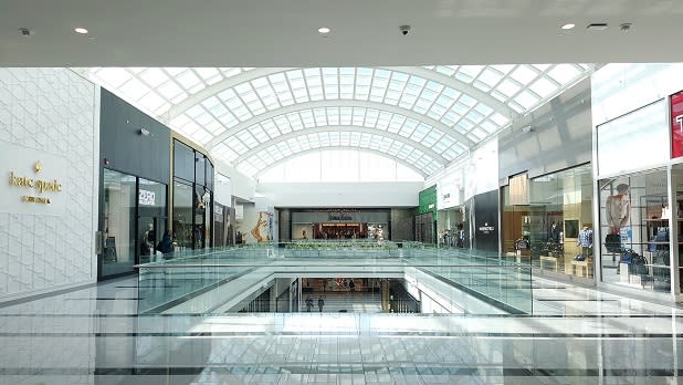 Kate Spade and other stores inside Roosevelt Field, Long Island's largest mall