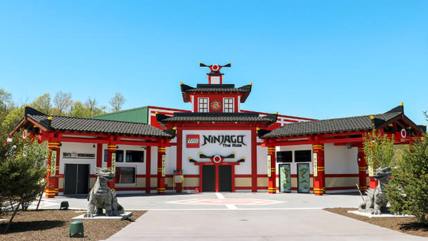 The pagoda-style entrance to Ninjago Land