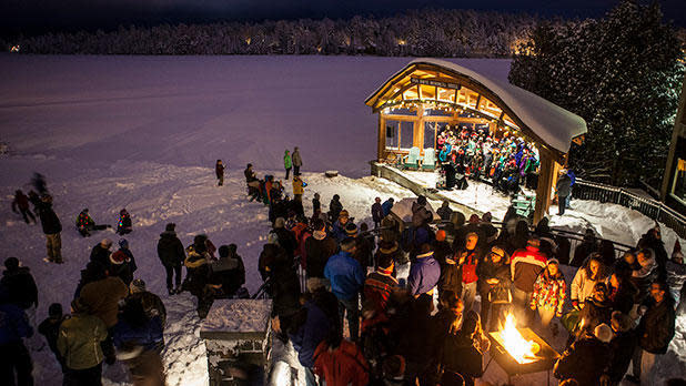 Lake Placid Holiday Village Stroll  