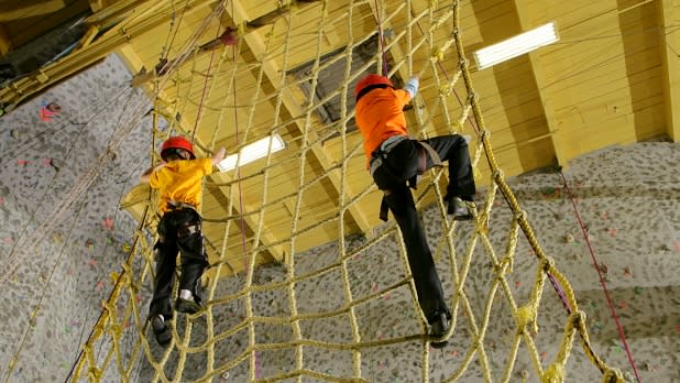 Kids Climbing Net at Rock Ventures in NY