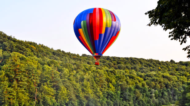 Balloons Over Letchworth at Middle Falls ©Larry Tetamore