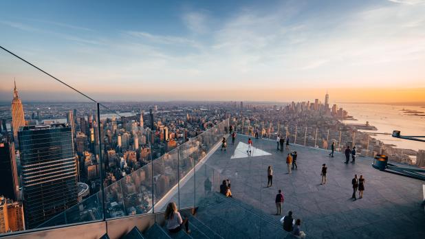 view overlooking New York City from The Edge outdoor viewing platform