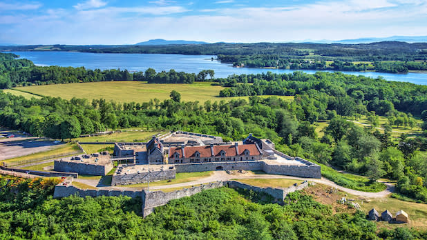 Aerial view of Fort Ticonderoga