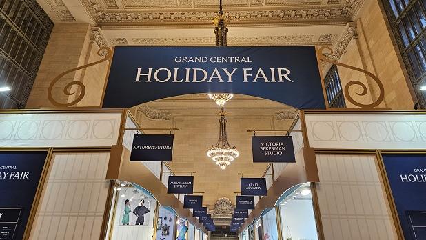 Interior of Grand Central Holiday Fair