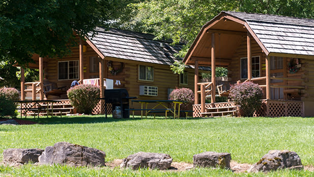 Two cabins at Herkimer Campground